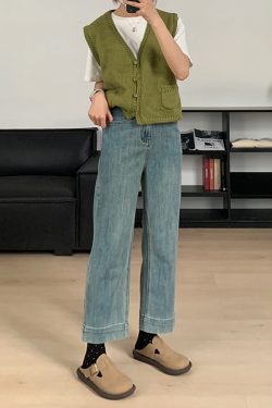 Petite Plus Size Narrow Straight-Leg Pants for Women - Loose Fit Flattering Nine-Point Cigarette Jeans, 2025 New Style