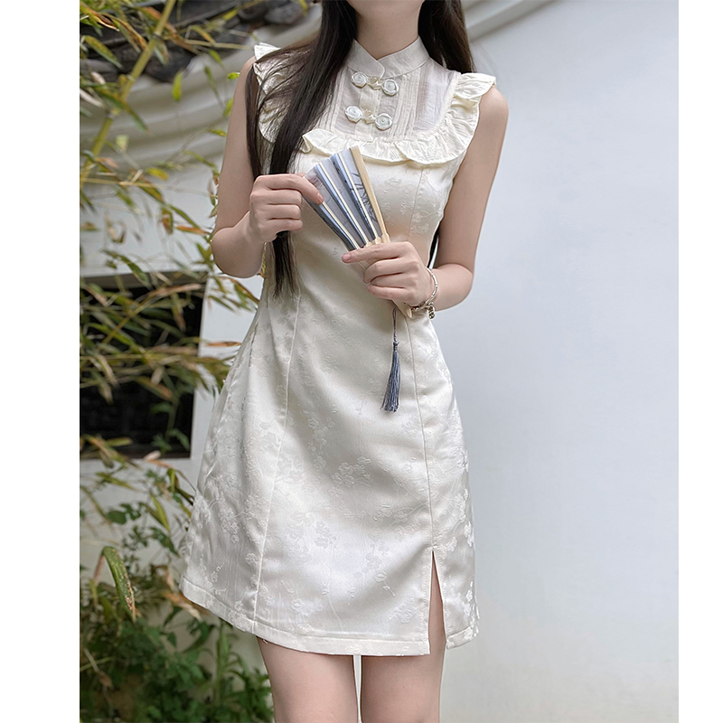 Petite Summer Sweet Pudding Bear Sleeveless Dress for Women - Cute Casual Style, Perfect for Warm Weather and Day Out Petite Summer Sweet Pudding Bear Sleeveless Dress for Women - Cute Casual Style, Perfect for Warm Weather and Day Out