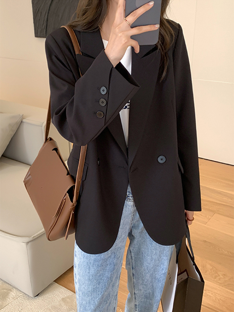 Petite Women's Casual Blazer - Trendy Thin Jacket for Spring & Autumn 2025, Chic High-End Style, Perfect for Everyday Wear Petite Women's Casual Blazer - Trendy Thin Jacket for Spring & Autumn 2025, Chic High-End Style, Perfect for Everyday Wear
