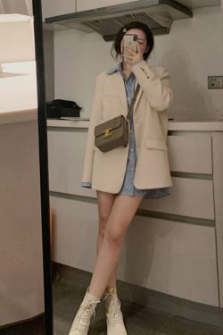 Petite Women's High-End Street Style Small Suit Jacket, Korean Style, 2025 New Model for Spring and Autumn Fashion