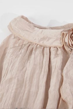 Pink Floral Ribbon Hanging Neck Sleeveless Top - Three-Dimensional Design for Women's Summer Vacation Style