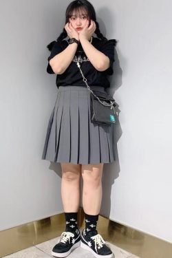 Pink High Waist Pleated A-Line Skirt for Women - Slim Fit Spring Summer 2023 Short JK Style Skirt