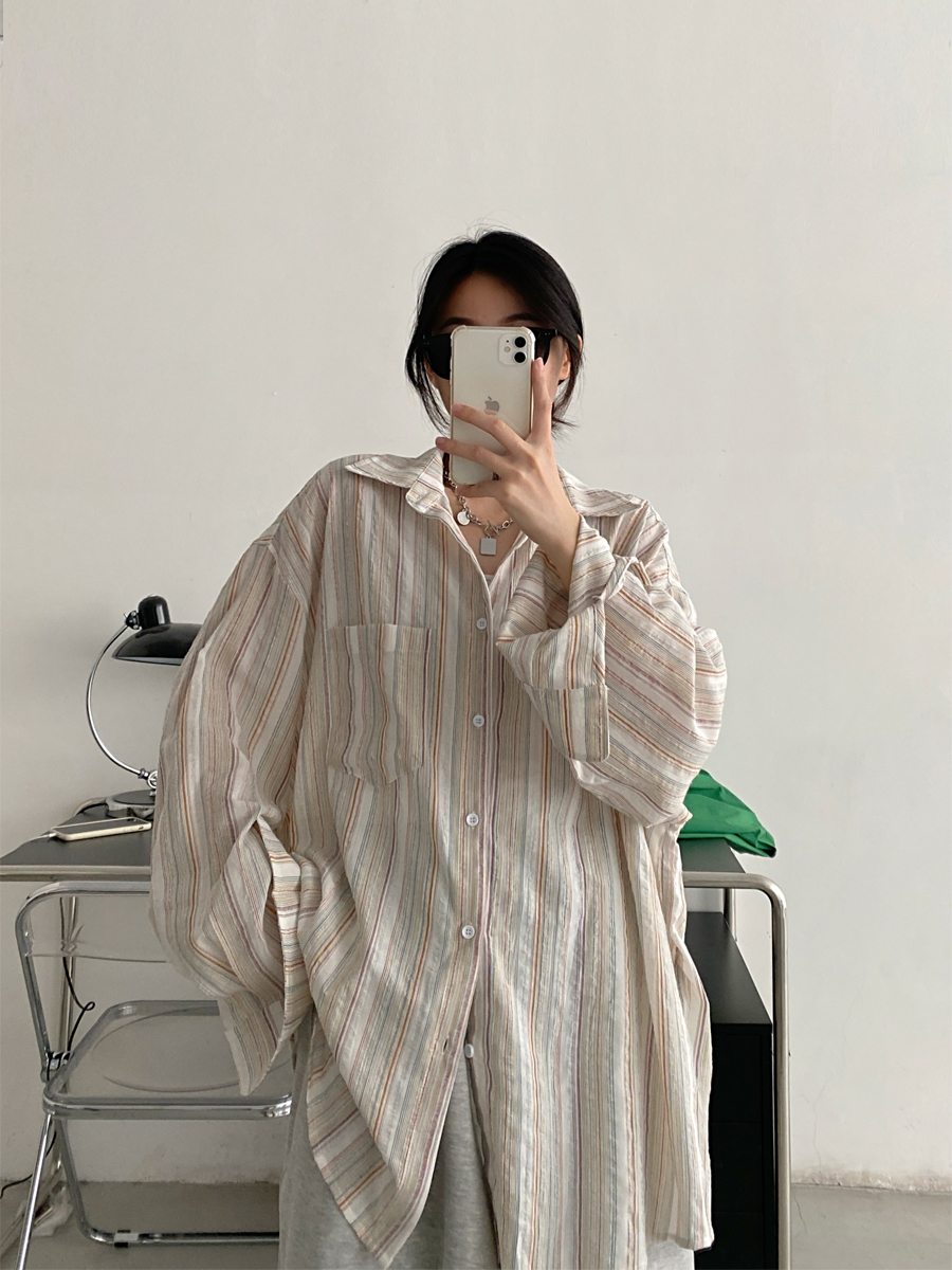 Pink Long Sleeve Sunscreen Shirt for Women - Sun Grapefruit Casual Top, Thin Korean Style for Summer 2025 Pink Long Sleeve Sunscreen Shirt for Women - Sun Grapefruit Casual Top, Thin Korean Style for Summer 2025