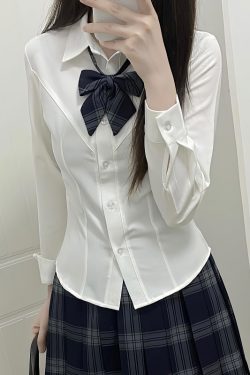 Plaid Pleated Short Skirt for Women - JK Uniform College Style - Authentic Spring and Autumn Fashion - 90s Inspired