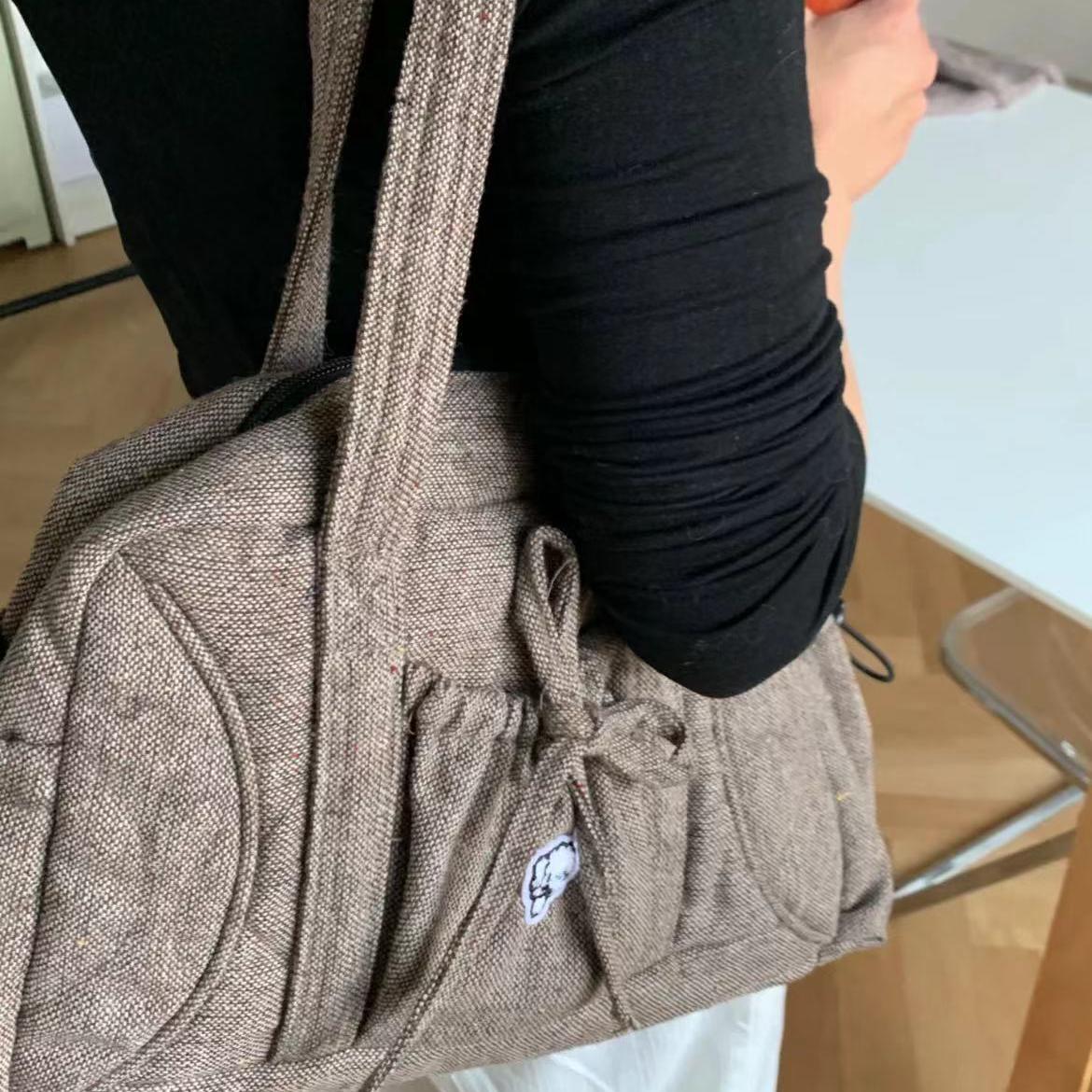 Plaid Shoulder Bag - 2025 Autumn/Winter Casual Versatile Boston Tote for Class and Commuting Plaid Shoulder Bag - 2025 Autumn/Winter Casual Versatile Boston Tote for Class and Commuting