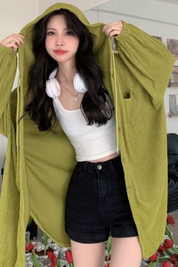 Plus Size 300 lbs Women's Sunshade Jacket - Lightweight Breathable Hooded Summer Coat, Versatile Mid-Length Style