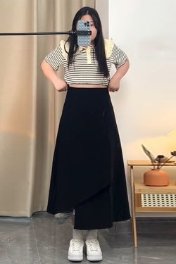 Plus Size A-Line Midi Skirt for Women, Irregular Hem, Flattering Summer Style for Curvy Figures, Casual Chic Fashion