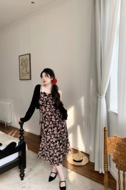 Plus Size Airy Cardigan and Camisole Dress Set - Cool Sun Protection Cover-Up for Summer, Perfect for Layering and Air Conditioning