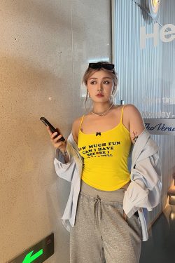 Plus Size American Vintage Bow Print Tank Top - Hot Girl Millennial Style, Versatile Summer Essential, Y2K Fashion