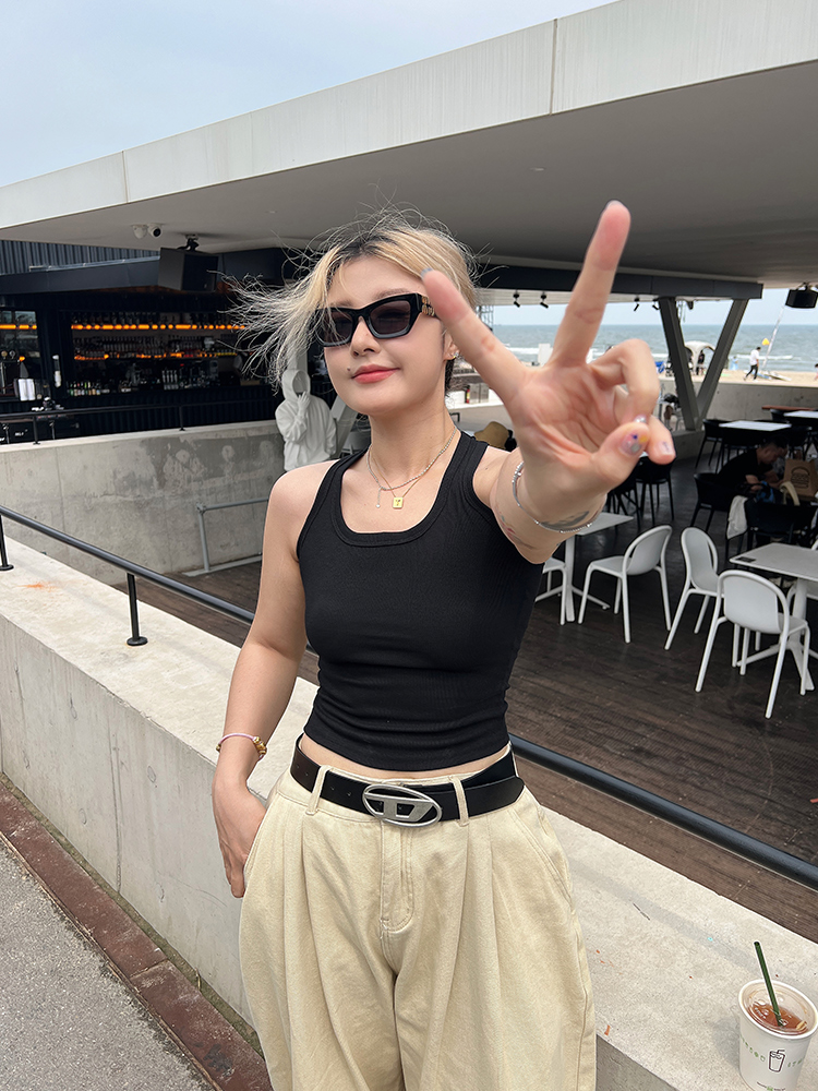 Plus Size Back Knot Cross Camisole - Unique Design Slim Fit Versatile Sports Top for Everyday Wear Plus Size Back Knot Cross Camisole - Unique Design Slim Fit Versatile Sports Top for Everyday Wear