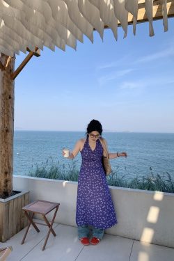 Plus Size Backless Halter Dress for Women - Deep V Neck, Seaside Vacation Style, Perfect for 90s-Inspired Dating Shows