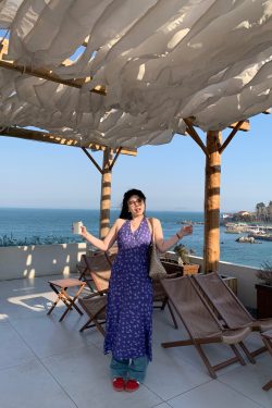 Plus Size Backless Halter Dress for Women - Deep V Neck, Seaside Vacation Style, Perfect for 90s-Inspired Dating Shows