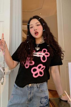 Plus Size Black Short-Sleeve T-Shirt for Women - 2025 Spring/Summer Shoulder-Detail Base Top, Casual Fashion Essential