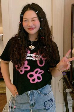 Plus Size Black Short-Sleeve T-Shirt for Women - 2025 Spring/Summer Shoulder-Detail Base Top, Casual Fashion Essential