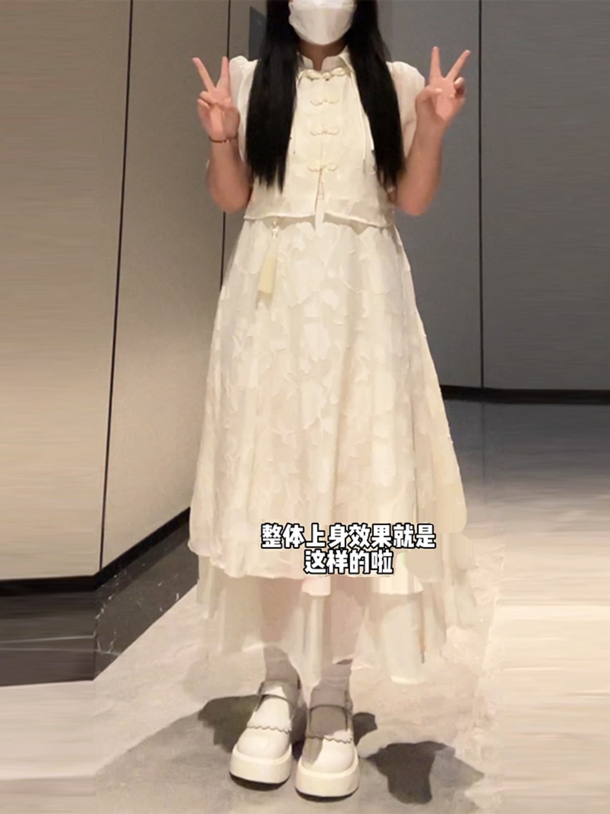 Plus-Size Chinese Style Summer Hanfu Dress Set - Retro Slimming Qipao Two-Piece Outfit for Chubby Women Plus-Size Chinese Style Summer Hanfu Dress Set - Retro Slimming Qipao Two-Piece Outfit for Chubby Women