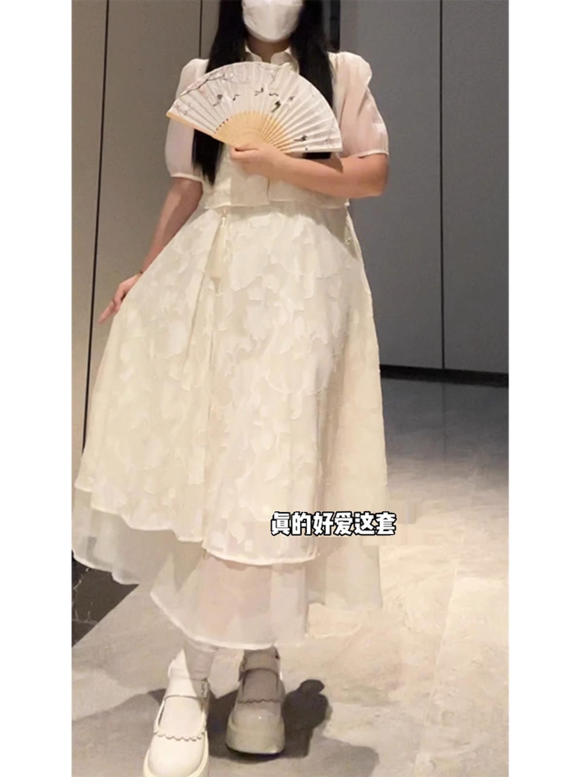 Plus-Size Chinese Style Summer Hanfu Dress Set - Retro Slimming Qipao Two-Piece Outfit for Chubby Women Plus-Size Chinese Style Summer Hanfu Dress Set - Retro Slimming Qipao Two-Piece Outfit for Chubby Women