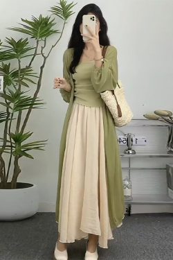 Plus-Size Chinese Style Zen-Inspired Three-Piece Set for Women - Lightweight Spring Outfit for Sun Protection and Flattering Fit