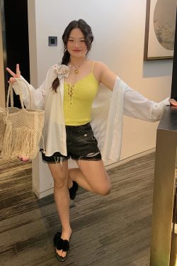 Plus Size Drawstring Strap Vest for Women - 2025 Summer Micro Fat Top in Pure Desire Style