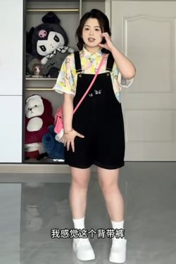 Plus-Size Embroidered Denim Overalls for Women, Stylish Summer Shorts for Curvy Figures, Slimming Fit for Petite Styles