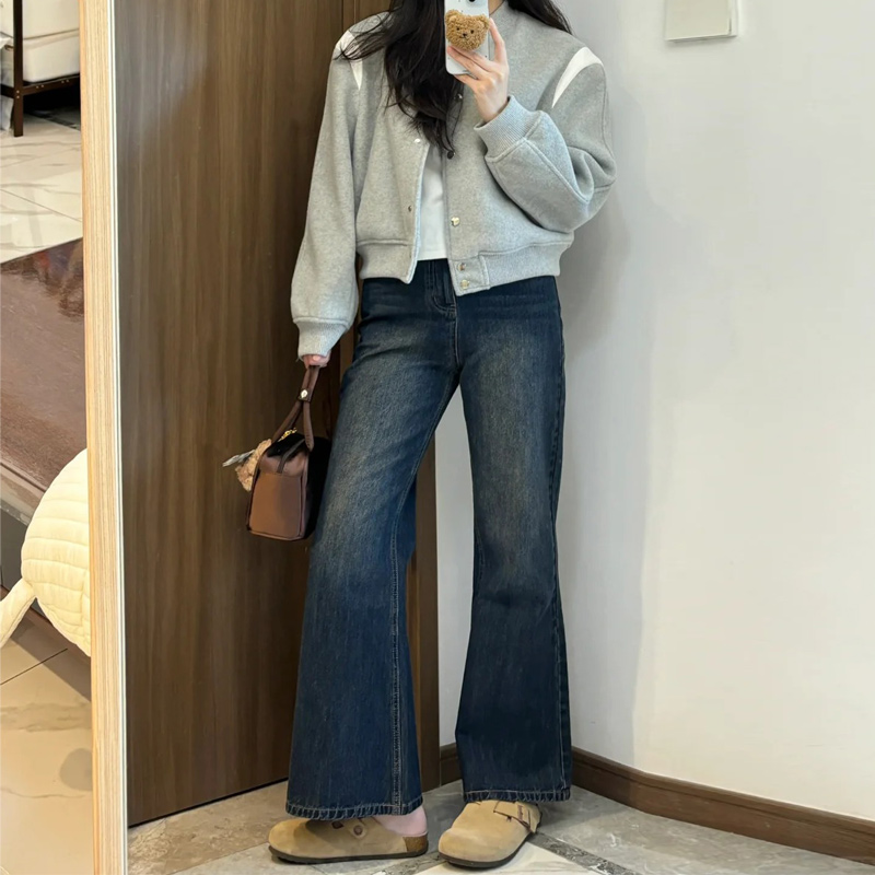 Plus-Size Flared Straight-Leg Jeans for Women - 2025 New Style, Flattering Curvy Fit, Perfect for Petites, Trendy Casual Fashion Plus-Size Flared Straight-Leg Jeans for Women - 2025 New Style, Flattering Curvy Fit, Perfect for Petites, Trendy Casual Fashion