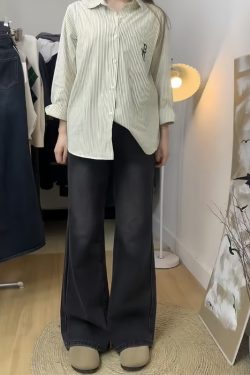 Plus-Size Flared Straight-Leg Jeans for Women - 2025 New Style, Flattering Curvy Fit, Perfect for Petites, Trendy Casual Fashion