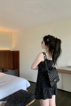 Plus Size Floral Bow Cami Dress - Korean Style, Romantic Atmosphere, Summer Fashion, Slightly Chubby, Itaewon-Inspired