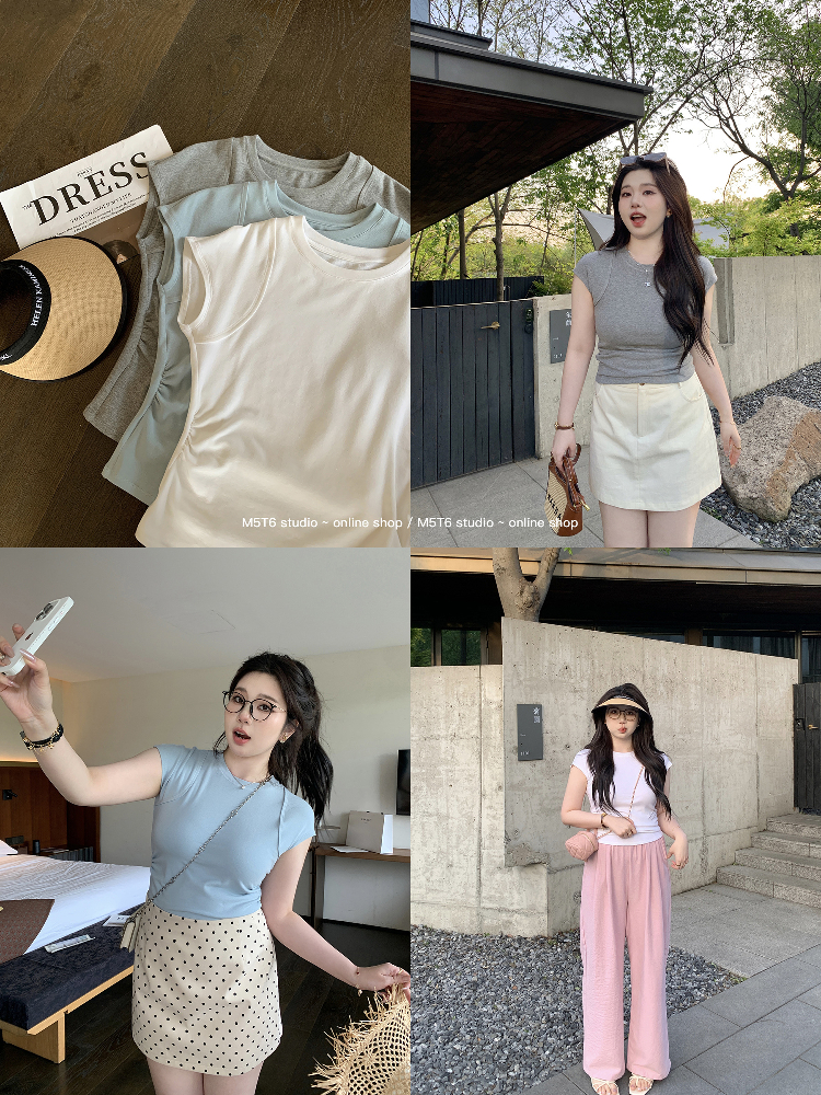 Plus-Size Flutter Sleeve Pleated Top for Curvy Figures - Easy to Wear, Flattering Short Sleeve Design, Perfect for Everyday Style Plus-Size Flutter Sleeve Pleated Top for Curvy Figures - Easy to Wear, Flattering Short Sleeve Design, Perfect for Everyday Style