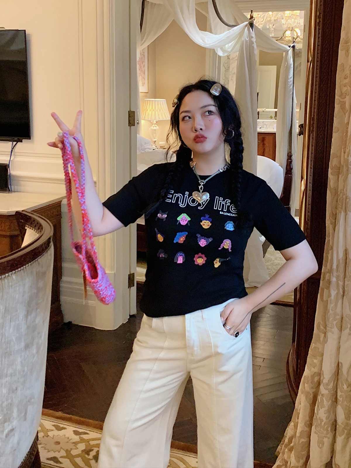 Plus Size Gold Support Printed Short Sleeve T-Shirt for Women - Slim Fit Summer Top in 2025 Trendy Style Plus Size Gold Support Printed Short Sleeve T-Shirt for Women - Slim Fit Summer Top in 2025 Trendy Style