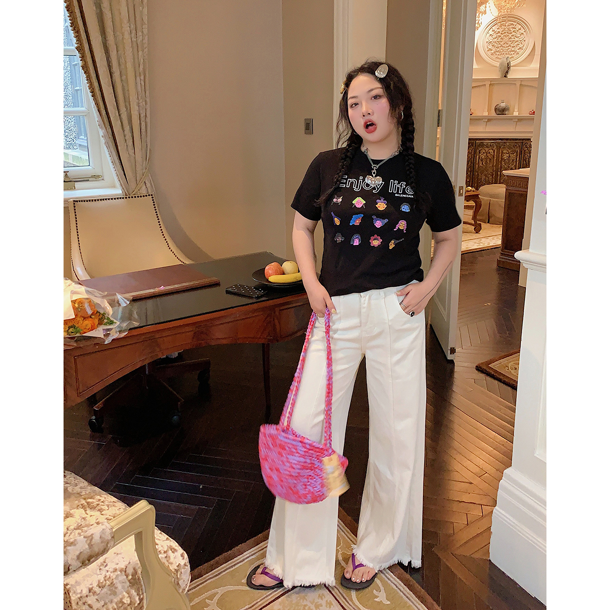 Plus Size Gold Support Printed Short Sleeve T-Shirt for Women - Slim Fit Summer Top in 2025 Trendy Style Plus Size Gold Support Printed Short Sleeve T-Shirt for Women - Slim Fit Summer Top in 2025 Trendy Style