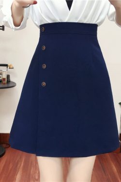 Plus Size High Waist A-Line Midi Skirt for Women - Summer Slimming Bodycon Style, Perfect for 200 lbs and Up, Trendy and Comfortable