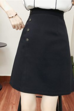 Plus Size High Waist A-Line Midi Skirt for Women - Summer Slimming Bodycon Style, Perfect for 200 lbs and Up, Trendy and Comfortable