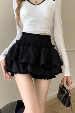 Plus Size High Waist Ballet Style Cake Half Skirt for Women - Sweet & Spicy Puff Skirt Pants, Slimming Anti-Exposure Summer Fashion