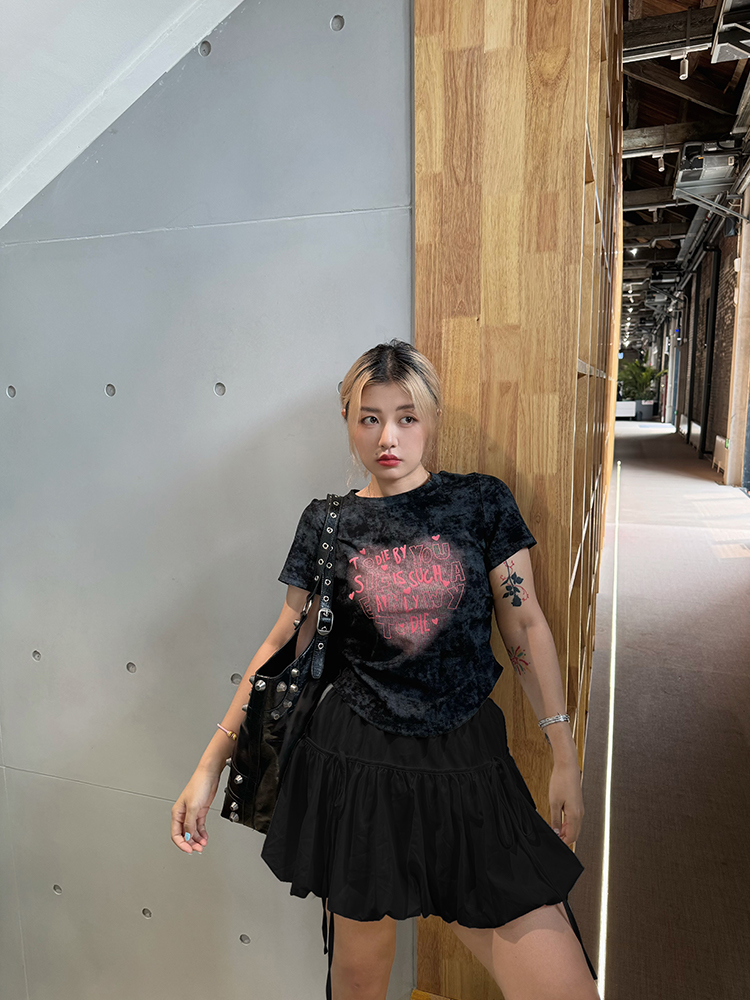 Plus Size High Waist Floral Puff Ballet Bodycon Skirt - Elastic Waist, Anti-Exposure, Y2K Style Plus Size High Waist Floral Puff Ballet Bodycon Skirt - Elastic Waist, Anti-Exposure, Y2K Style