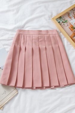 Plus Size High Waist Pleated Skirt for Women, JK Style A-Line Checkered Skirt, Summer Slimming Half Skirt, Korean Fashion