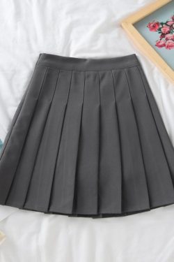 Plus Size High Waist Pleated Skirt for Women, JK Style A-Line Checkered Skirt, Summer Slimming Half Skirt, Korean Fashion