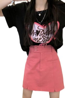 Plus Size High-Waisted A-Line Denim Skirt for Women - Summer Bodycon Style, Hip-Covering Design for Curvy Figures, Korean Fashion