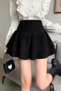 Plus-Size High-Waisted French Puff Skirt for Women - Pleated A-Line Cake Skirt for Spring & Summer Fashion