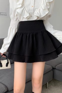 Plus-Size High-Waisted French Puff Skirt for Women - Pleated A-Line Cake Skirt for Spring & Summer Fashion