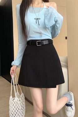 Plus-Size High-Waisted Irregular A-Line Half Skirt for Women, Summer Slimming White Bodycon Skirt, Chic and Trendy Fashion Piece