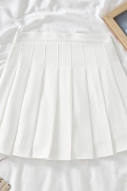 Plus-Size High-Waisted JK Plaid Pleated Skirt, A-Line College Style Uniform Skirt for Curvy Women, Trendy Plus-Size Fashion