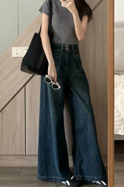 Plus Size High-Waisted Loose Wide-Leg Jeans for Curvy Women - Slimming Straight-Leg Style for Pear-Shaped Body - 2025 Trend