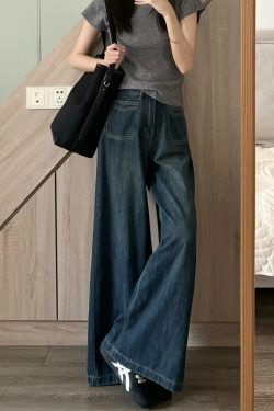 Plus Size High-Waisted Loose Wide-Leg Jeans for Curvy Women - Slimming Straight-Leg Style for Pear-Shaped Body - 2025 Trend