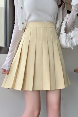 Plus Size High-Waisted Pleated A-Line Skirt for Women - Summer Mid-Length College Style, Anti-Exposure, Slimming Fit