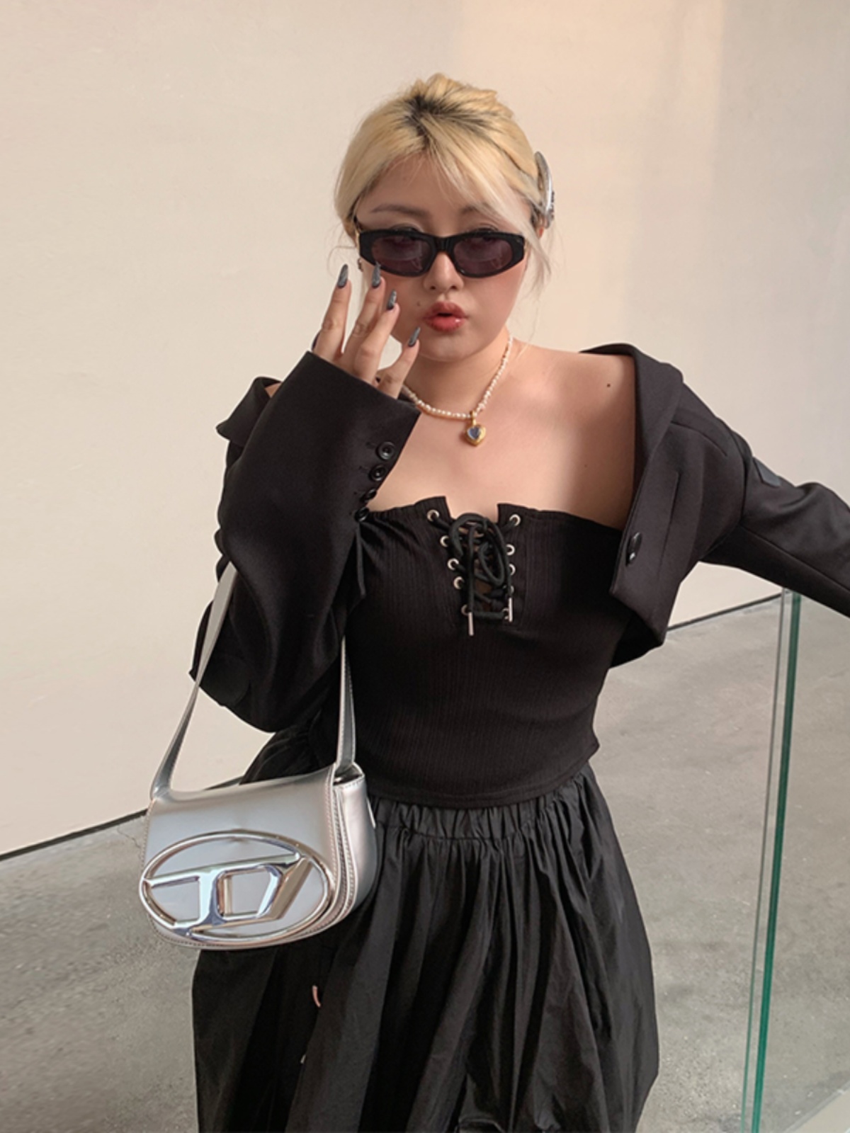 Plus Size Irregular Cape Blazer for Women, Long Sleeve Summer Sun Protection Top, Lightweight Fashion Outerwear Plus Size Irregular Cape Blazer for Women, Long Sleeve Summer Sun Protection Top, Lightweight Fashion Outerwear