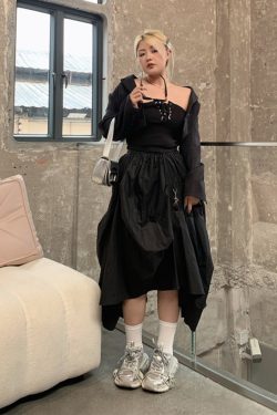 Plus Size Irregular Cape Blazer for Women, Long Sleeve Summer Sun Protection Top, Lightweight Fashion Outerwear