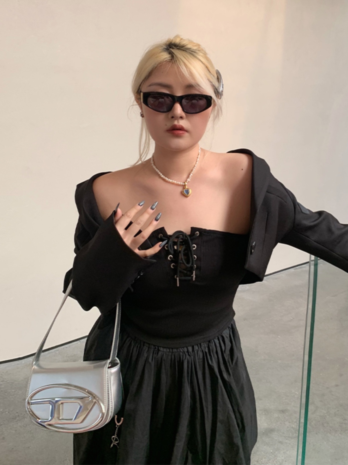 Plus Size Irregular Cape Blazer for Women, Long Sleeve Summer Sun Protection Top, Lightweight Fashion Outerwear Plus Size Irregular Cape Blazer for Women, Long Sleeve Summer Sun Protection Top, Lightweight Fashion Outerwear