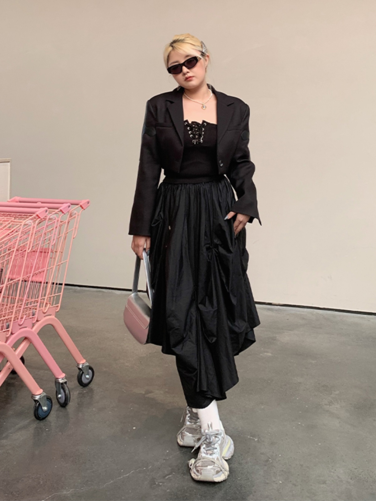 Plus Size Irregular Cape Blazer for Women, Long Sleeve Summer Sun Protection Top, Lightweight Fashion Outerwear Plus Size Irregular Cape Blazer for Women, Long Sleeve Summer Sun Protection Top, Lightweight Fashion Outerwear