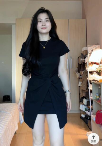 Plus Size Irregular Short Sleeve Dress for Women, Flattering Waist-Cinching T-Shirt Style, Summer Chic for Pear-Shaped Figures Plus Size Irregular Short Sleeve Dress for Women, Flattering Waist-Cinching T-Shirt Style, Summer Chic for Pear-Shaped Figures