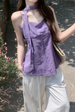 Plus Size Jacquard Camisole for Women - Stylish Summer French Design with Flowing Straps - Short Sleeveless Top