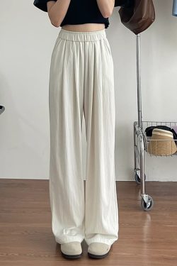 Plus-Size Japanese Style Summer Wide-Leg Pants for Women - Casual Loose Relaxed Fit, Flattering Thin Design